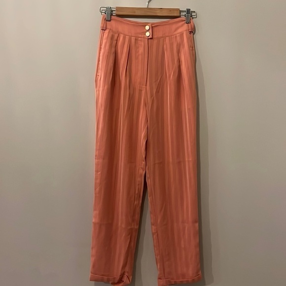 NEW | House of Harlow 1960 X REVOLVE Cisco High Rise Trouser Pant Peach 🍑 | XXS - Picture 2 of 8